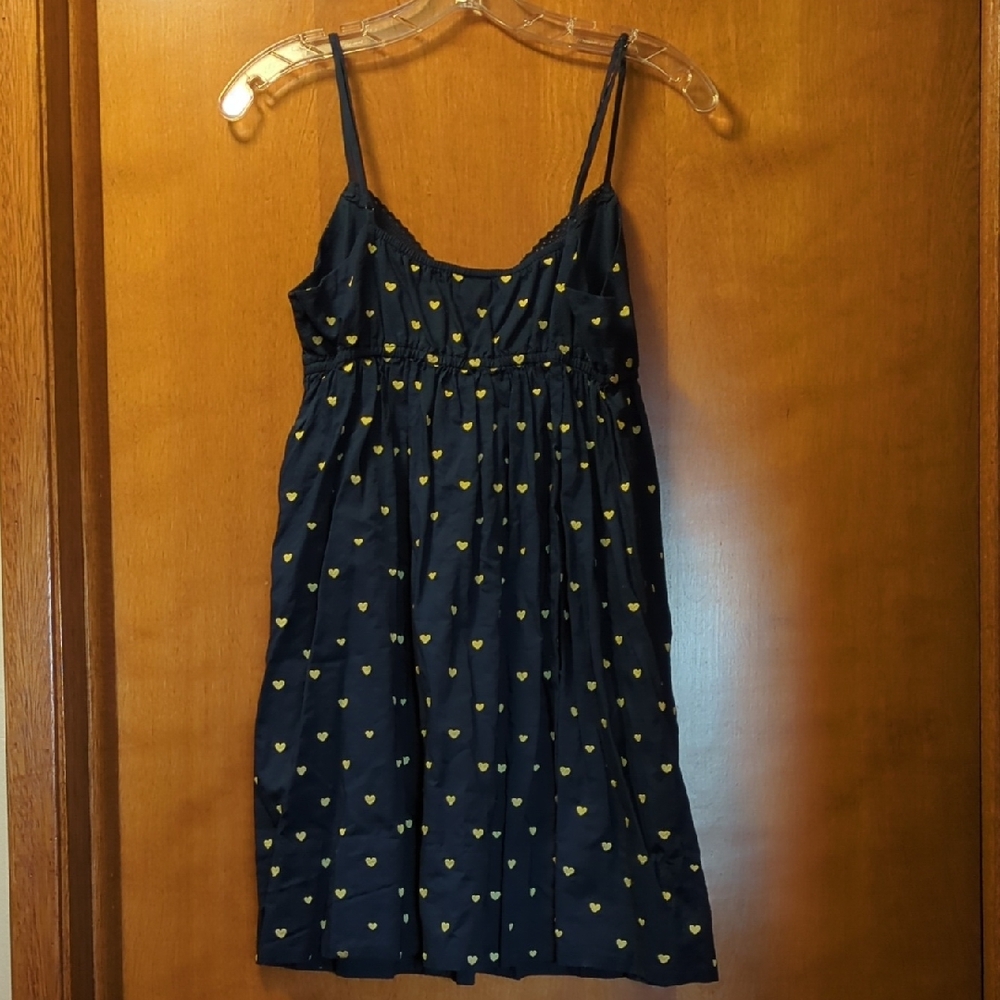 PINK Victoria's Secret Navy and Yellow Heart Pajama Dress - Picture 4 of 5